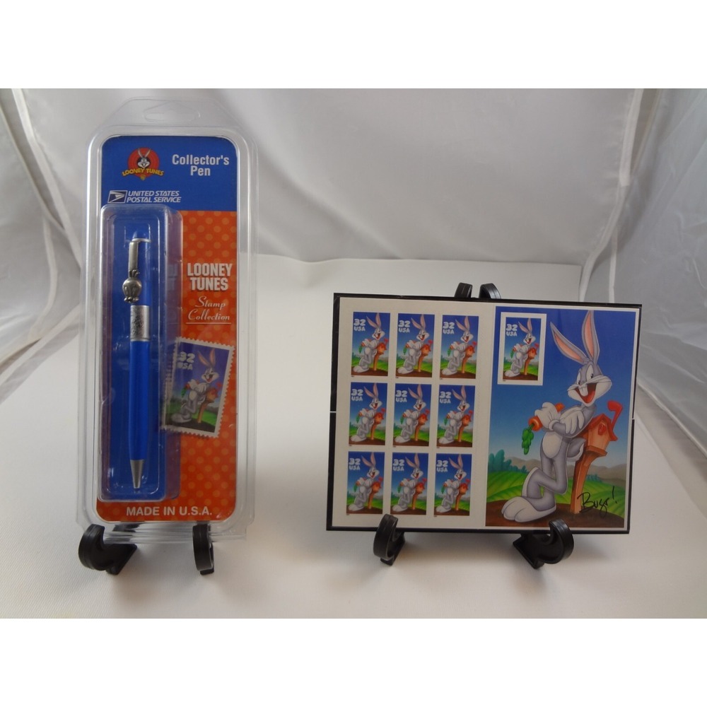 Looney Tunes Bugs Bunny Tweety‎ Bird collectors Ink Pen USPS & 1997 32-cent Bugs